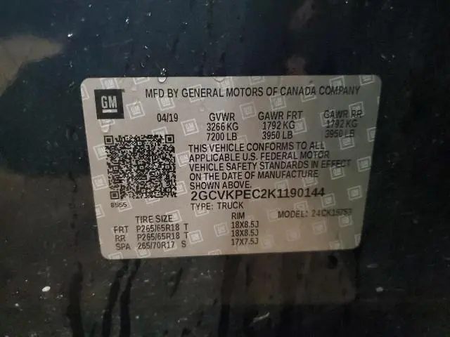 2019 CHEVROLET SILVERADO LD K1500 LT  