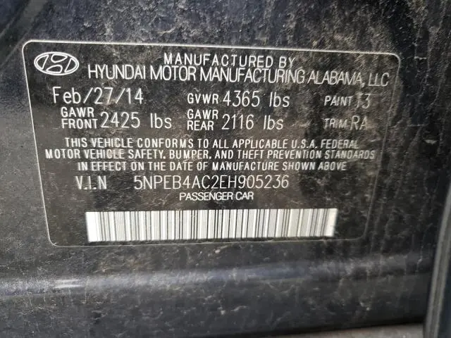 2014 HYUNDAI SONATA GLS