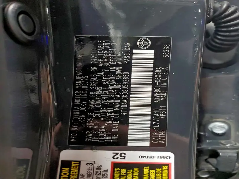 2025 TOYOTA CAMRY XSE  