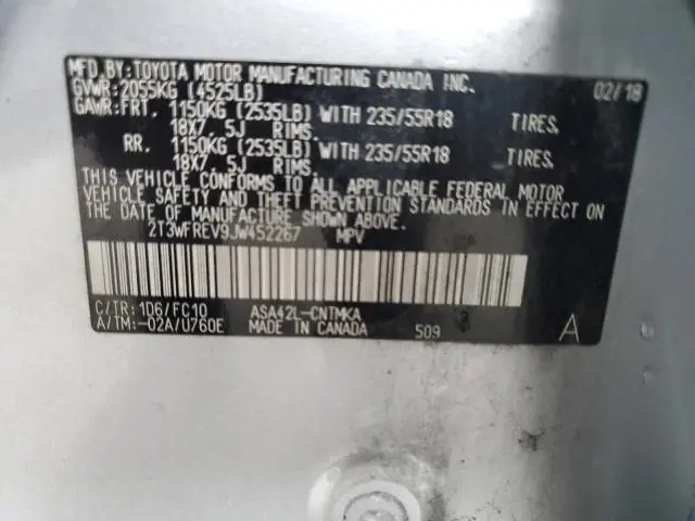 2018 TOYOTA RAV4 ADVENTURE  