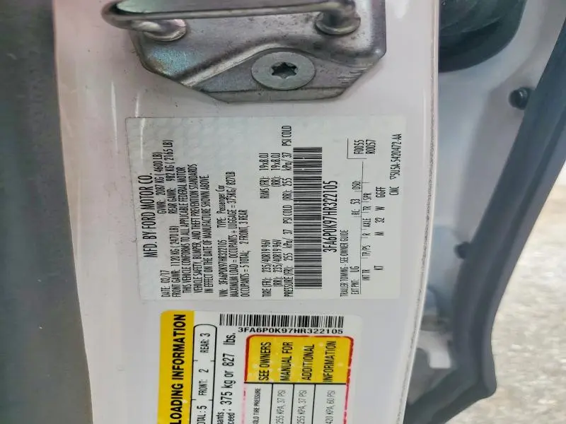 2017 FORD FUSION TITANIUM  