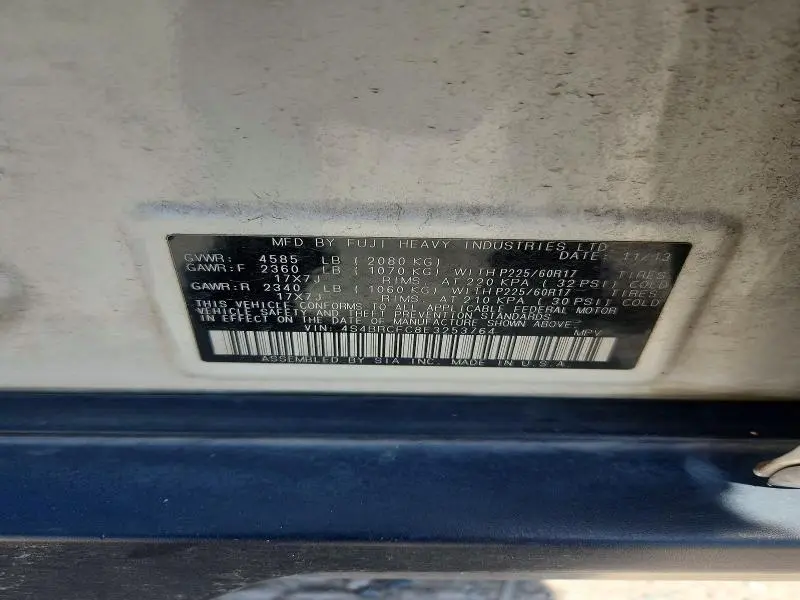 2014 SUBARU OUTBACK 2.5I PREMIUM  