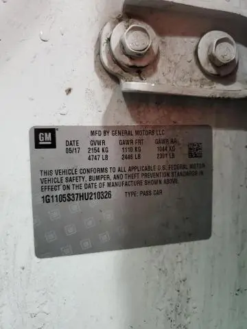 2017 CHEVROLET IMPALA LT  