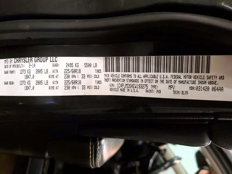 2014 JEEP CHEROKEE LIMITED  