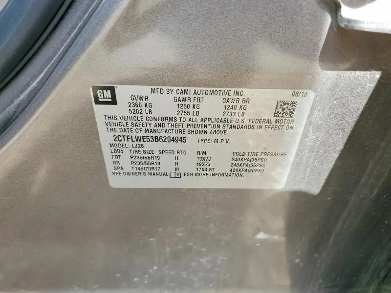 2011 GMC TERRAIN SLT  