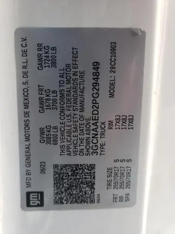 2023 CHEVROLET SILVERADO C1500  