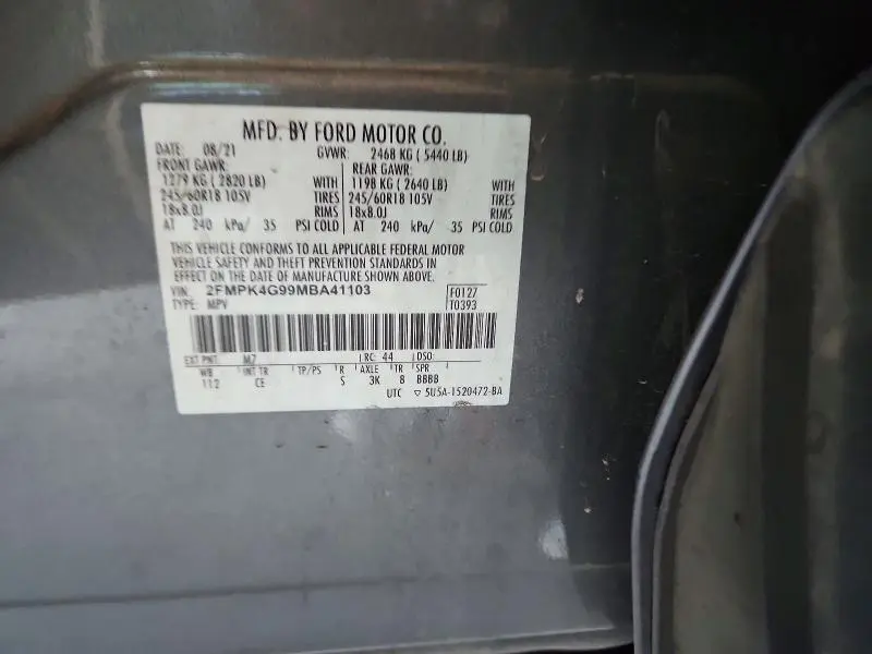 2021 FORD EDGE SE  