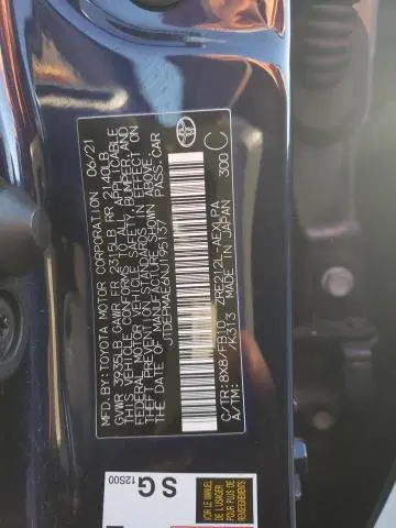 2022 TOYOTA COROLLA LE  