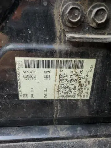 2010 NISSAN MAXIMA S  