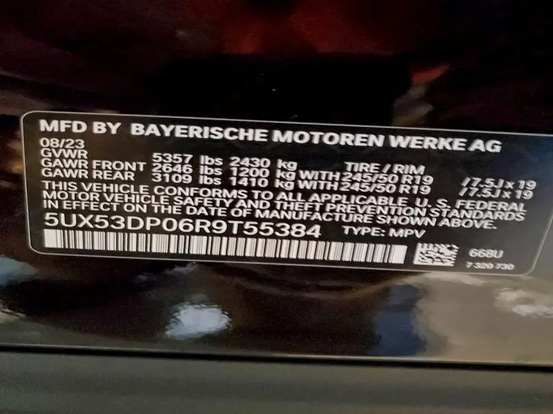 2024 BMW X3 XDRIVE30I  