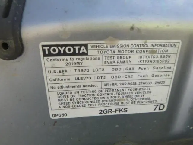 2019 TOYOTA TACOMA 4WD SR/SR5/TRD SPORT