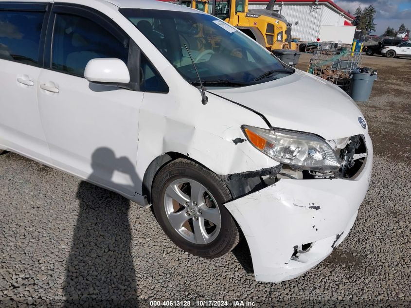 2013 TOYOTA SIENNA LE V6 8 PASSENGER