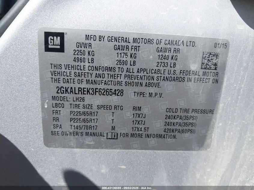 2015 GMC TERRAIN SLE-2