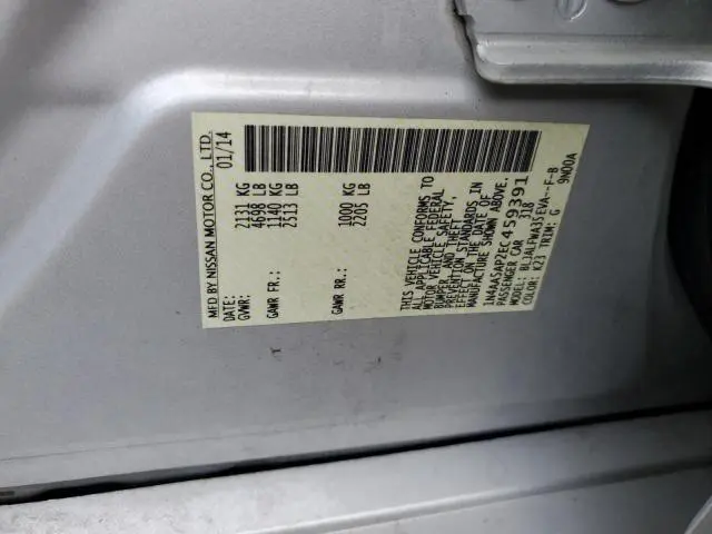 2014 NISSAN MAXIMA S  