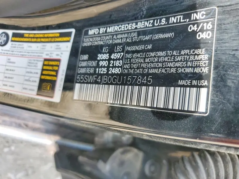 2016 MERCEDES-BENZ C 300  