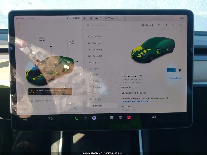 2019 TESLA MODEL 3 LONG RANGE/PERFORMANCE