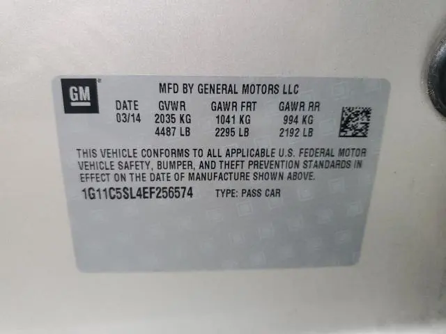 2014 CHEVROLET MALIBU 1LT  