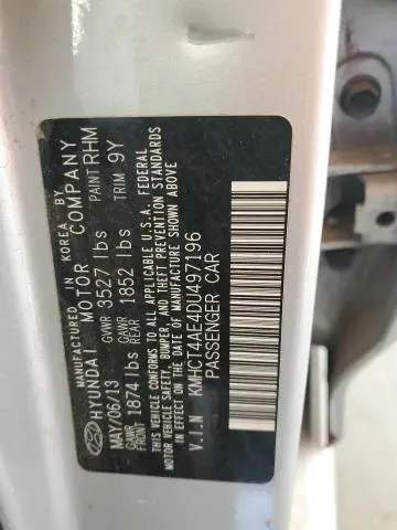 2013 HYUNDAI ACCENT GLS