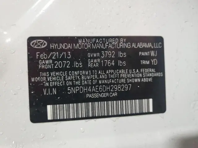 2013 HYUNDAI ELANTRA GLS  