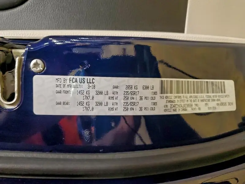 2018 CHRYSLER PACIFICA HYBRID TOURING PLUS  