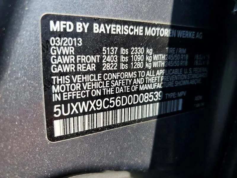 2013 BMW X3 XDRIVE28I  
