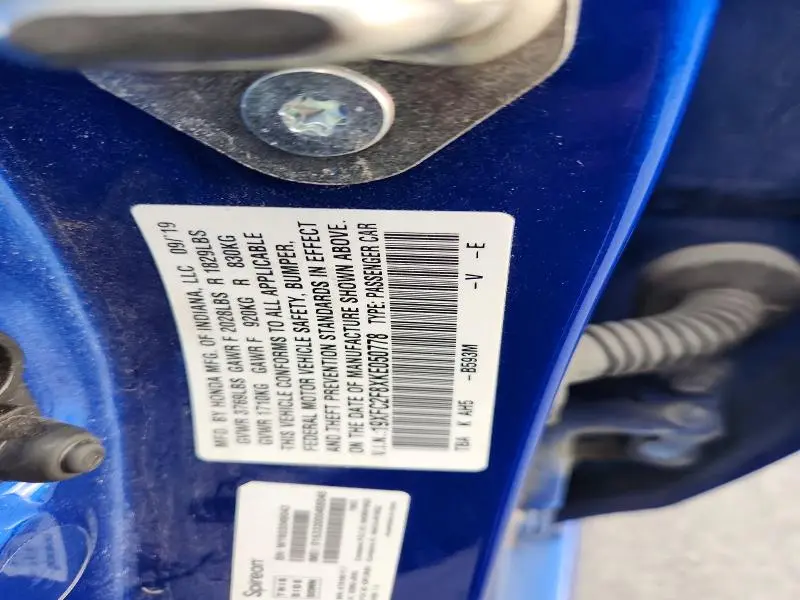 2019 HONDA CIVIC SPORT  