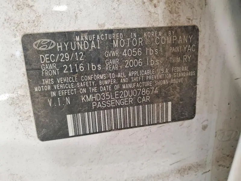 2013 HYUNDAI ELANTRA GT   