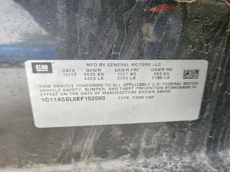 2014 CHEVROLET MALIBU LS  