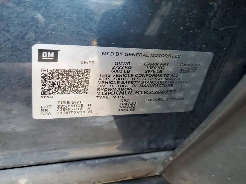 2019 GMC ACADIA SLT-1  