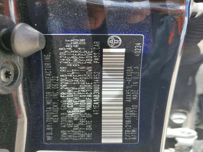 2022 TOYOTA AVALON NIGHT SHADE  