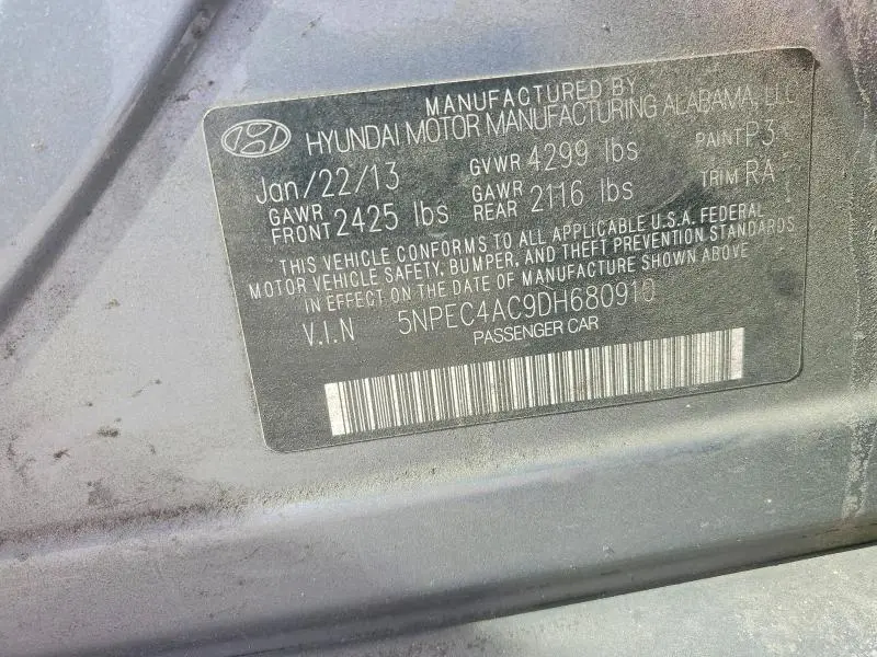 2013 HYUNDAI SONATA SE  