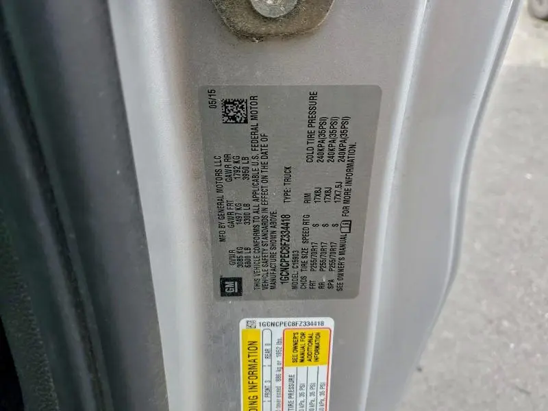 2015 CHEVROLET SILVERADO C1500  