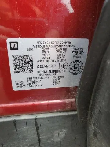 2023 CHEVROLET TRAILBLAZER RS  