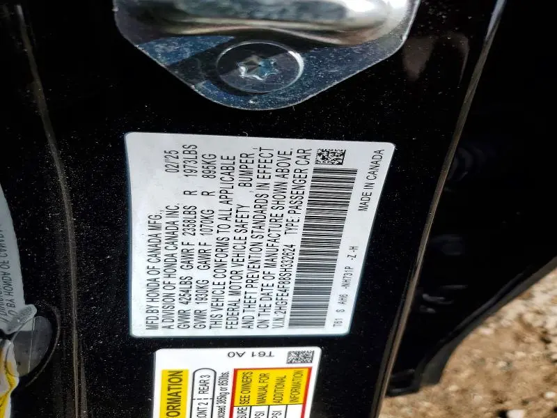 2025 HONDA CIVIC SPORT  