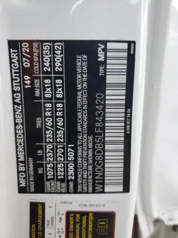 2020 MERCEDES-BENZ GLC 300  