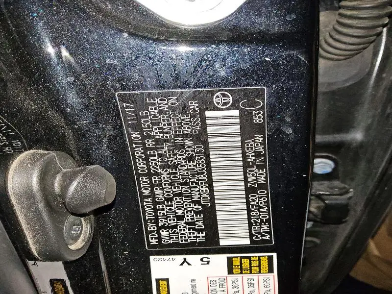 2018 TOYOTA PRIUS TWO  
