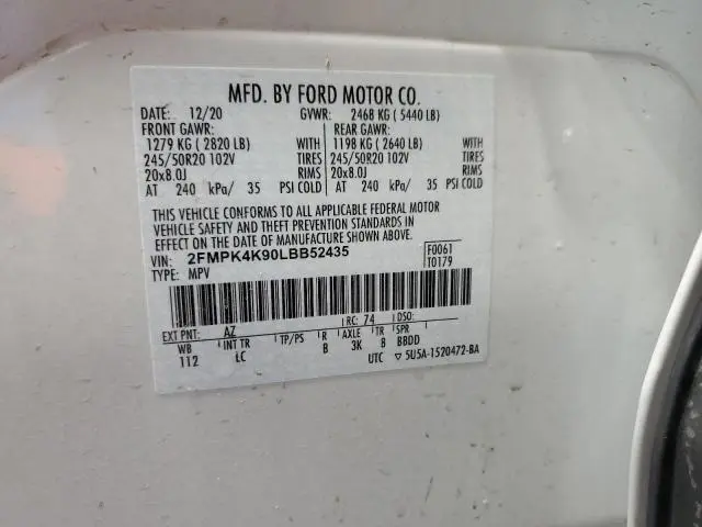 2020 FORD EDGE TITANIUM  