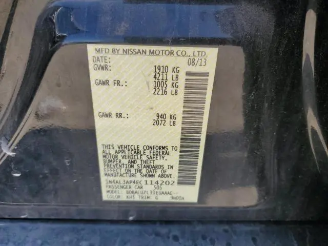 2014 NISSAN ALTIMA 2.5