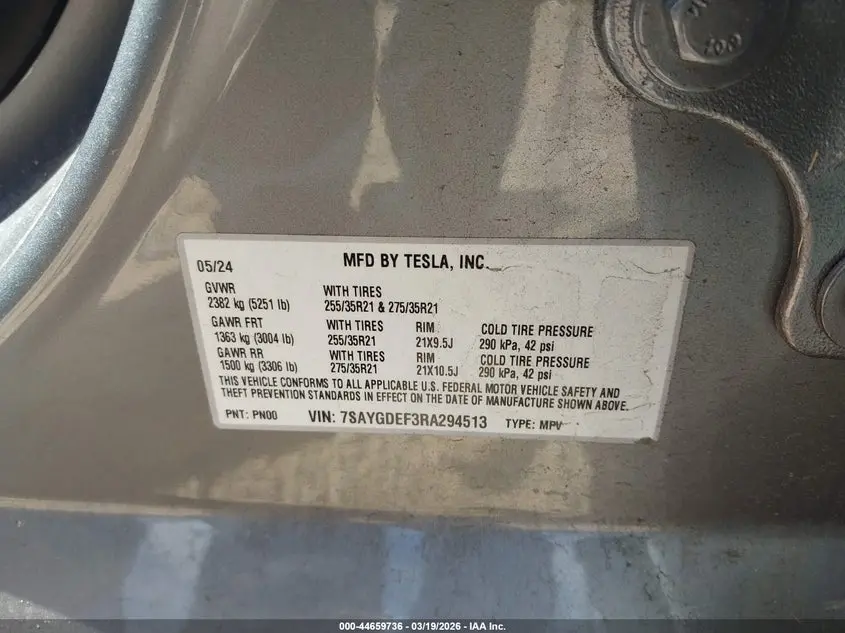 2024 TESLA MODEL Y PERFORMANCE DUAL MOTOR ALL-WHEEL DRIVE