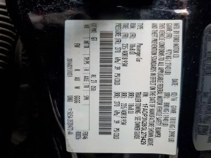 2016 FORD FOCUS TITANIUM  
