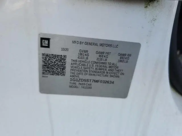 2021 CHEVROLET MALIBU LT  