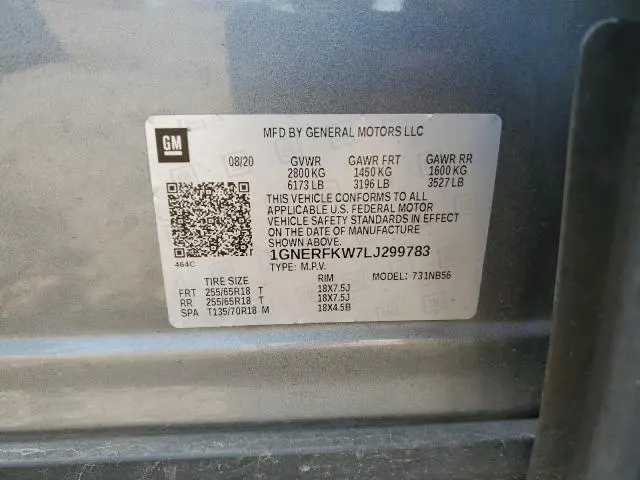 2020 CHEVROLET TRAVERSE LS  