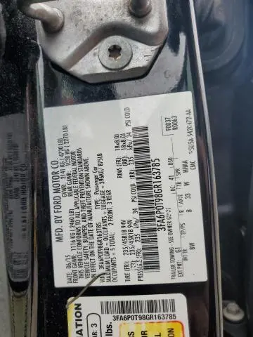 2016 FORD FUSION SE  