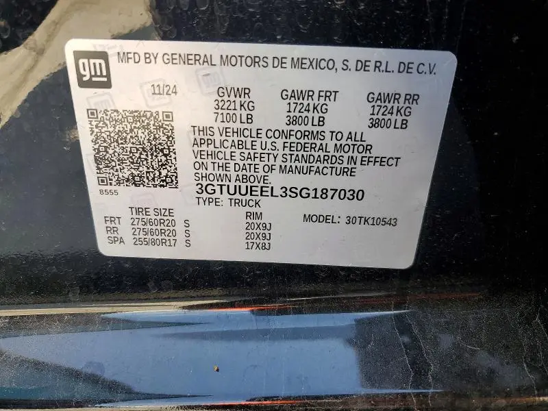 2025 GMC SIERRA K1500 AT4  