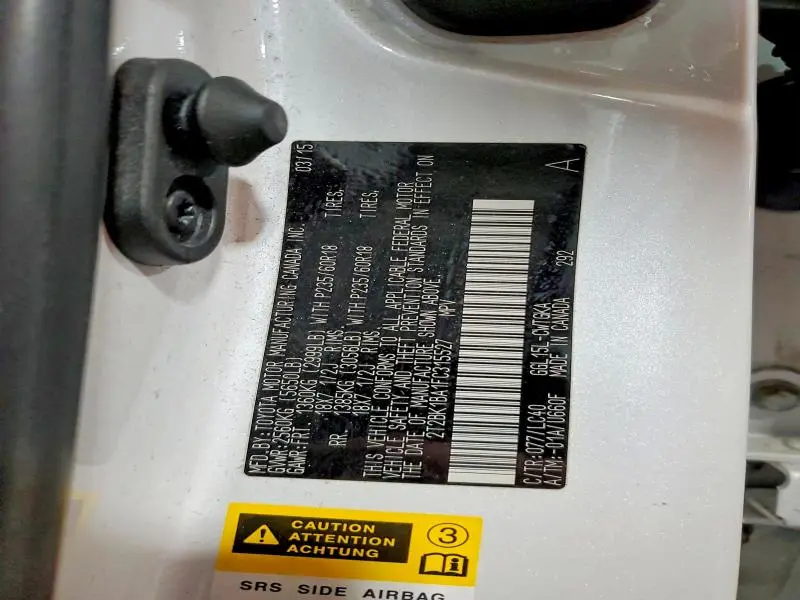 2015 LEXUS RX 350 BASE  