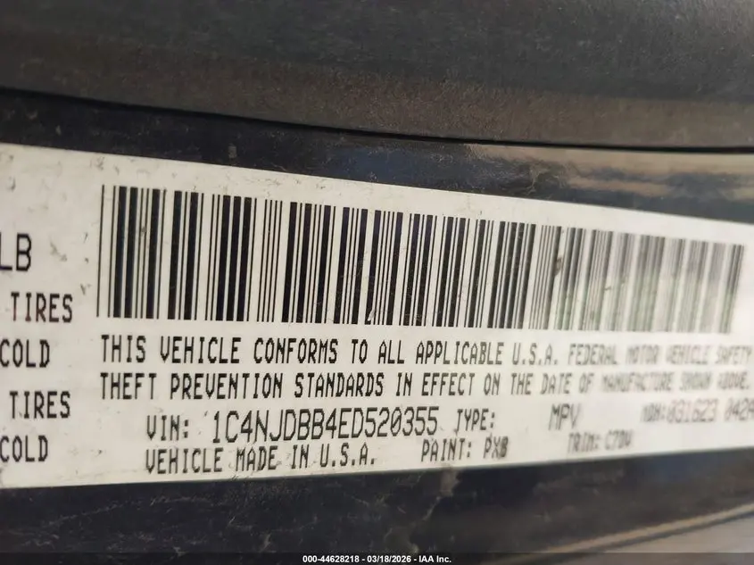 2014 JEEP COMPASS SPORT