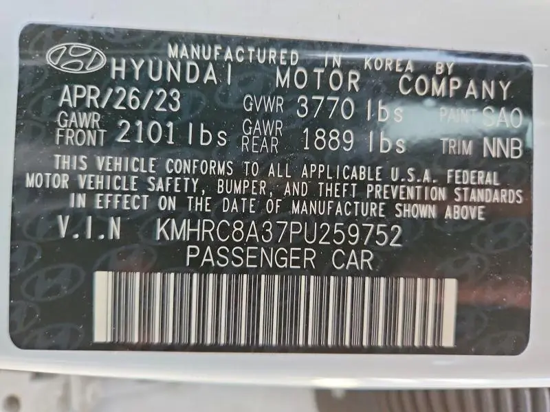 2023 HYUNDAI VENUE LIMITED  