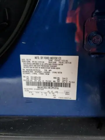 2019 FORD ECOSPORT SE