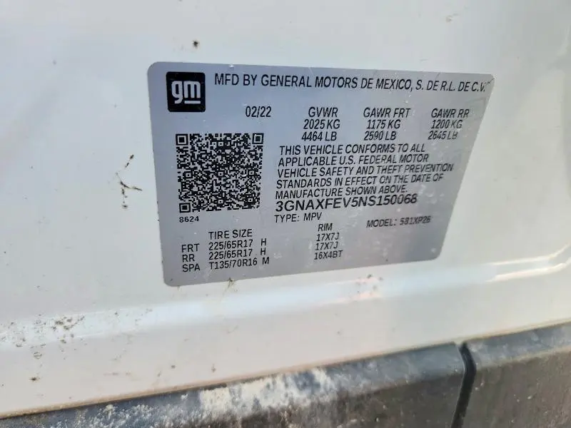 2022 CHEVROLET EQUINOX LS  
