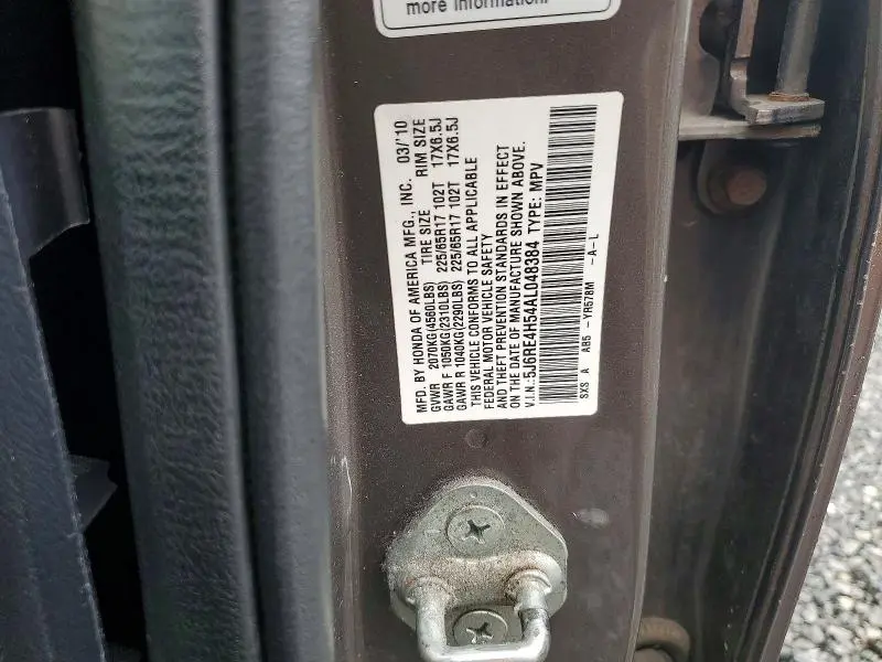 2010 HONDA CR-V EX  